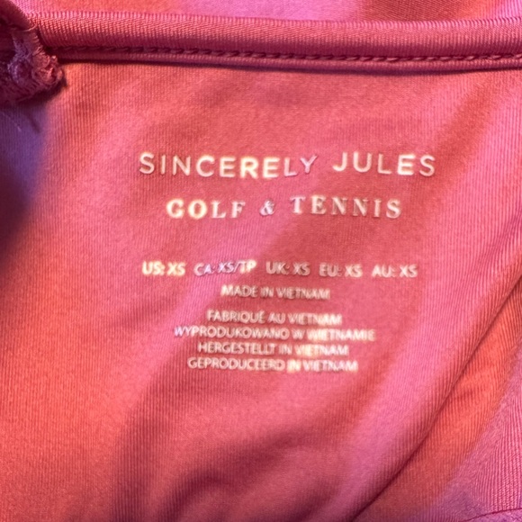 Sincerely Jules Pink Ruffle Strap Golf and Tennis Dress with built in Shorts - Picture 6 of 7